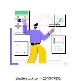 Online Math Tutoring Abstract Concept Vector Illustration. Math Private Lessons, Reach Your Academic Goals, Online Education In Quarantine, Homeschooling, Qualified Teachers Abstract Metaphor.