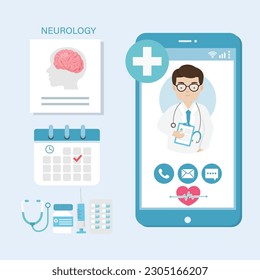  Online medical advice or consultation service, tele medicine for Neurology department.