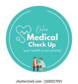 Online medical Assistance, Online Doctor Concept, modern Web Design Template:- vector illustration