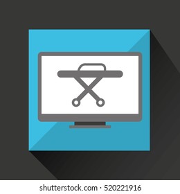 online medical health stretcher design vector illustration eps 10
