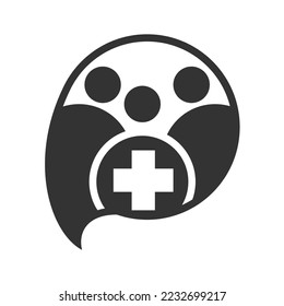 Online medical logo template Icon Illustration Brand Identity