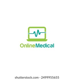 Online Medical Logo Vector Care