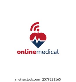 Online Medical Logo Vector Simple