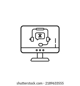 Online medical service, medical insurance icon