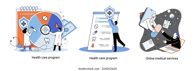 Online medical services mobile application consultation and prescription medicine professional doctor connecting and giving consultation for patient, telemedicine concept metaphor, health care program
