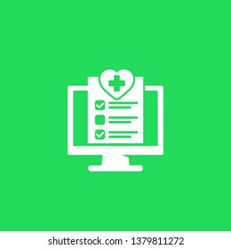 online medical test vector icon