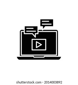 Online meet icon, eps 10 format