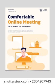 Online Meeting Provider Brochure Template