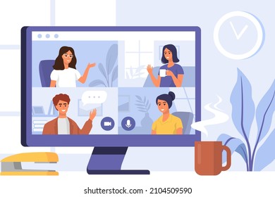 17,834 Video chat cartoon Images, Stock Photos & Vectors | Shutterstock