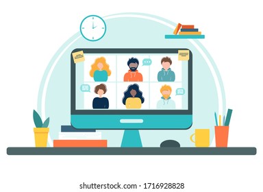 91,435 Online group meeting Images, Stock Photos & Vectors | Shutterstock