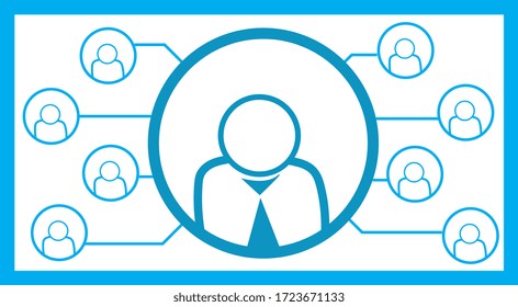 Online Meeting Video Teleconference Icon Set