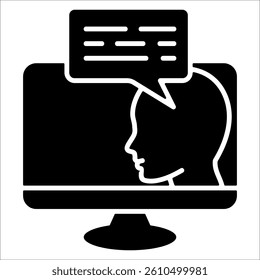 Online Mentorship Simple Icon Vector Illustration Concept