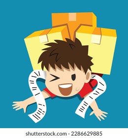 Online merchants buy too many parcels or online shoppers can't bear the debt.