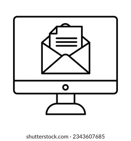 Online messages vector icon which can easily modify or edit

