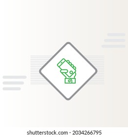 Diseño vectorial de iconos de casinos móviles en línea