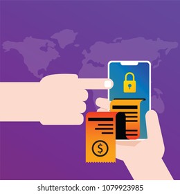 Online mobile payment with security