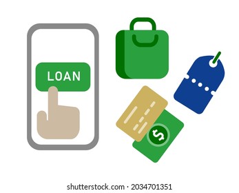 online mobile peer to peer lending loan application smartphone to pay buy shopping 