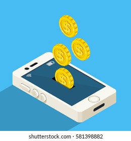 Online money isometric