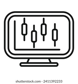 Online money market icon outline vector. Merger fusion. Service benefit