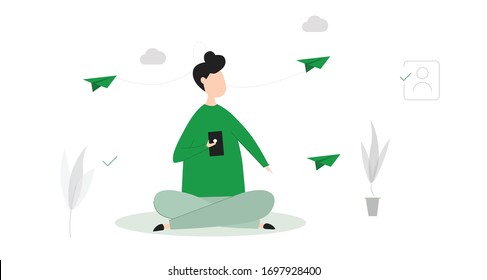 Online money transfers to your account .A perfect illustration of icon for your project and mobile applications . Green is the official color simply style