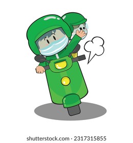 online motorcycle taxi chibi characters