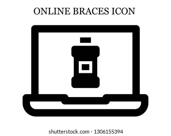 online Mouthwash icon. Editable online Mouthwash icon for web or mobile.