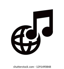 Online music  icon. Vector  Eps 10 