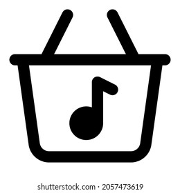 Online music store digitally stored Interface layout
