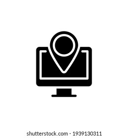 online navigation icon in vector. Logotype