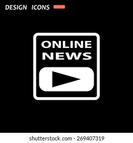 of online news. icon. vector design