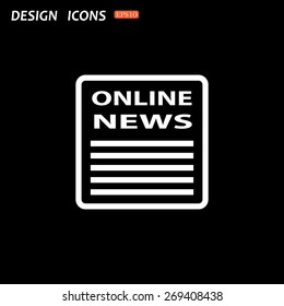 of online news. icon. vector design