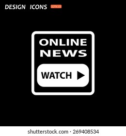 of online news. icon. vector design