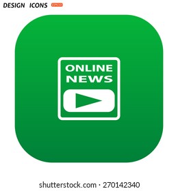 of online news. icon. vector design