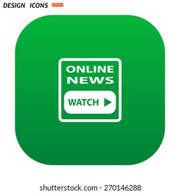of online news. icon. vector design