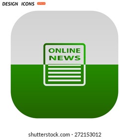 of online news. icon. vector design