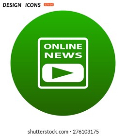 of online news. icon. vector design