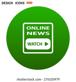 of online news. icon. vector design