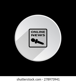 of online news. icon. vector design