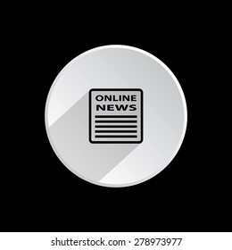 of online news. icon. vector design