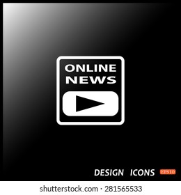 of online news. icon. vector design