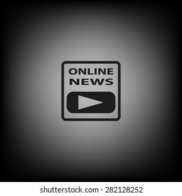 of online news. icon. vector design
