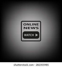of online news. icon. vector design