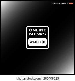 of online news. icon. vector design