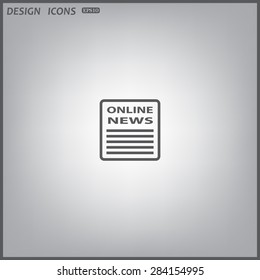 of online news. icon. vector design