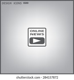 of online news. icon. vector design