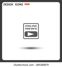 online news. icon. vector design