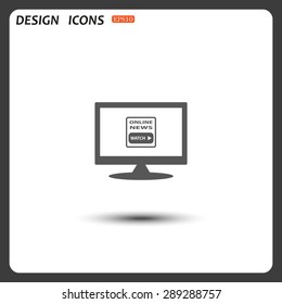 of online news. icon. vector design