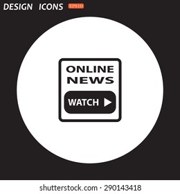 of online news. icon. vector design