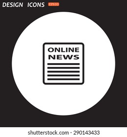 of online news. icon. vector design