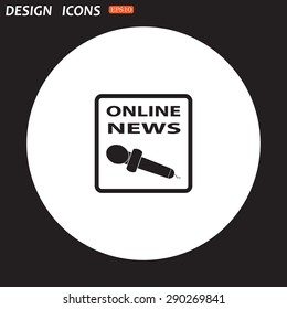 of online news. icon. vector design